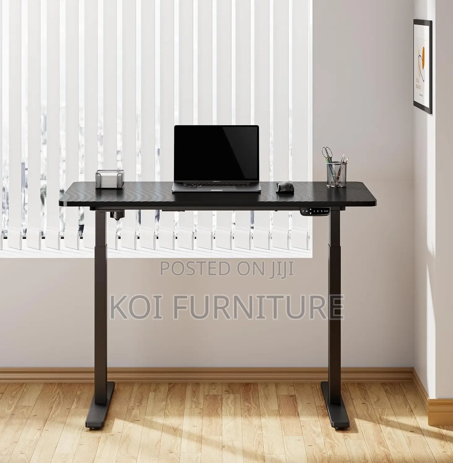 Office Desk : 1.2m Modern Electric Height Adjustable Standing Desk