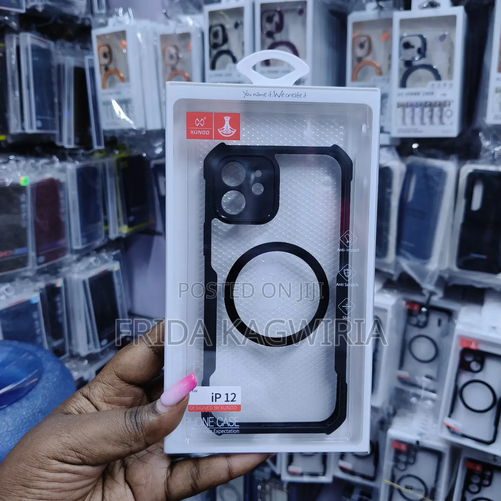 iPhone 12 Xundd Shockproof Clear Back Cover With Magsafe