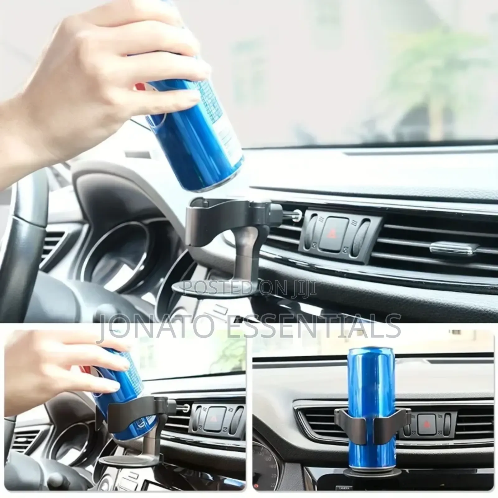 Car Air Vent Cup Holder - Universal Water Bottle Coffee Stand