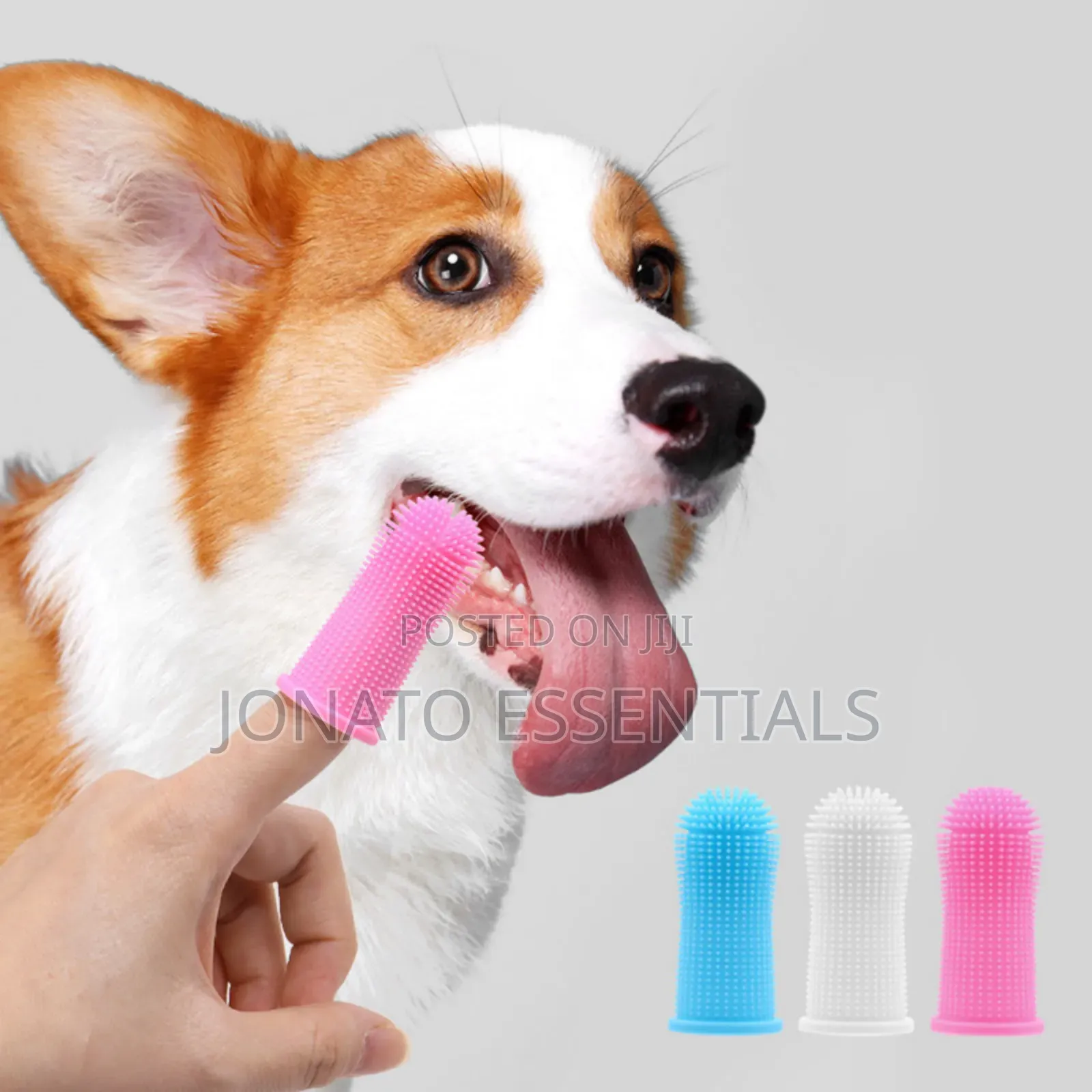 Silicone Pet Finger Toothbrush for Dogs Cats - Dental Care