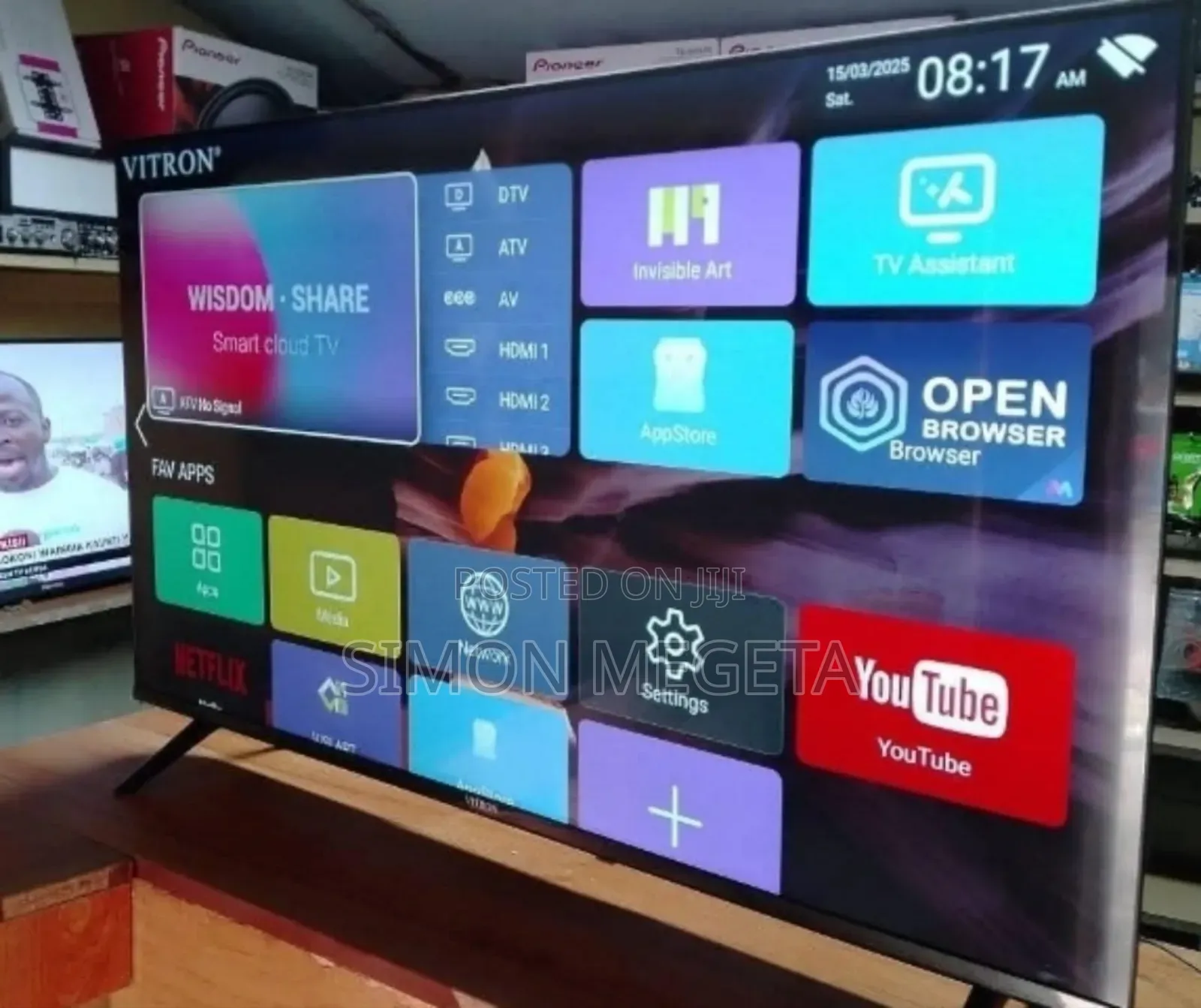 Frameless 4 K 50 Inch Vitron Android Tv