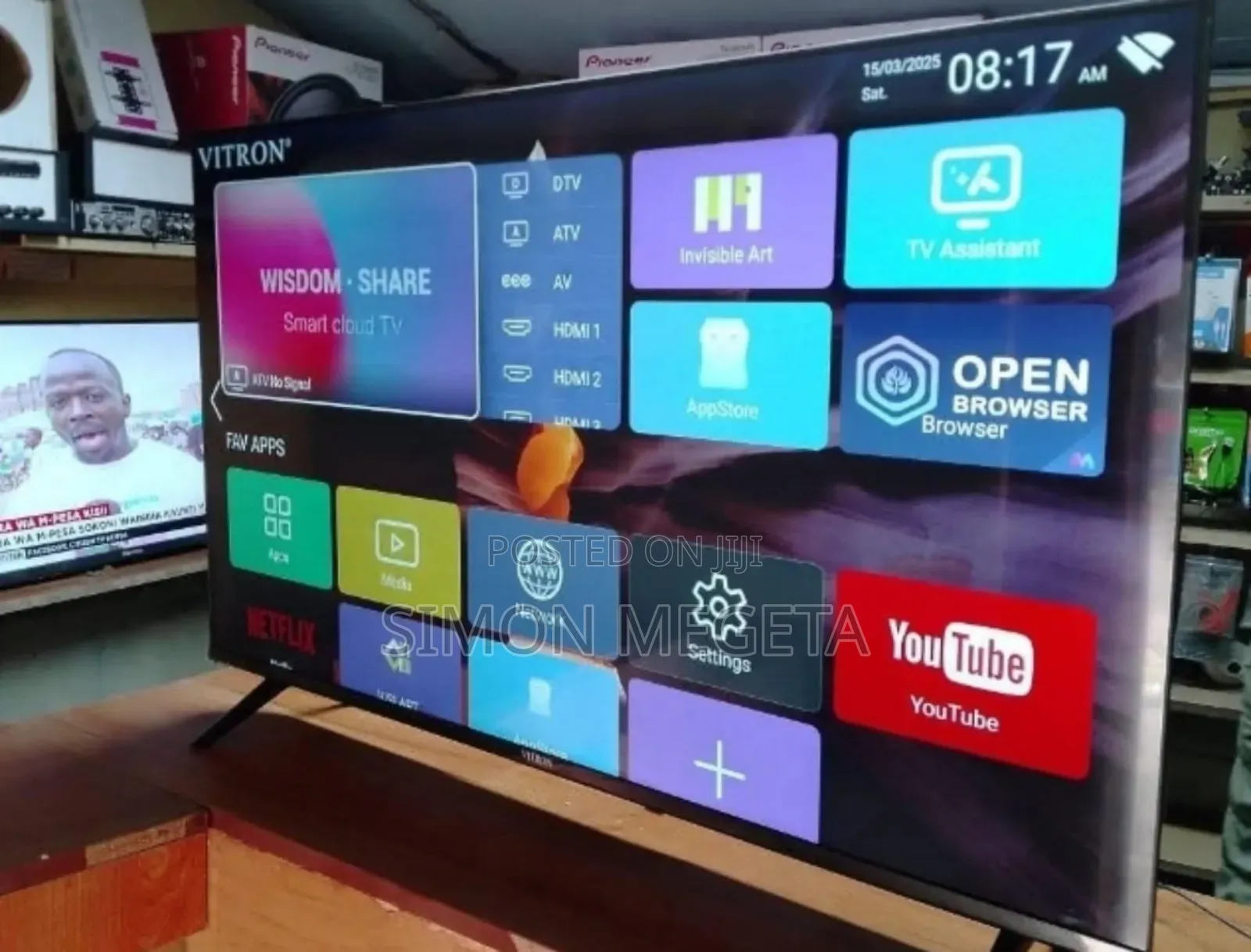 Frameless 4 K 50 Inch Vitron Android Tv