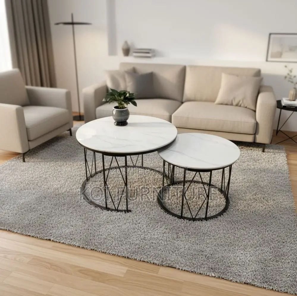 Coffee Tables : Set of Two Modern Nesting Coffee Table