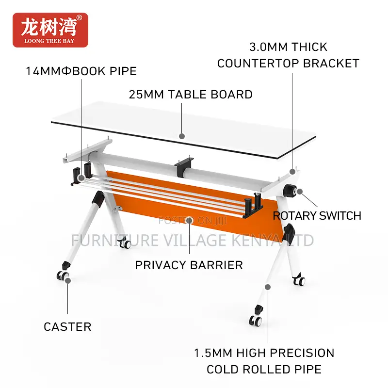 Office Table; 1200mm Portable Conference Office Table