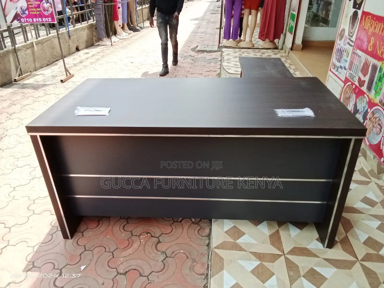 Executive 1800mm L-Shaped Imported Office Desk