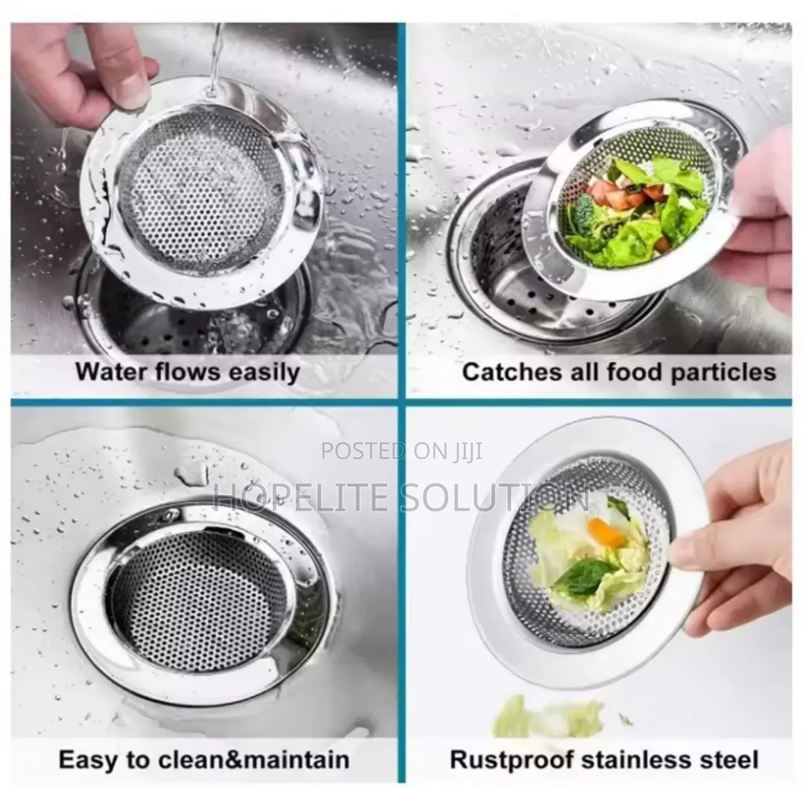 Double Metallic Sink Strainer