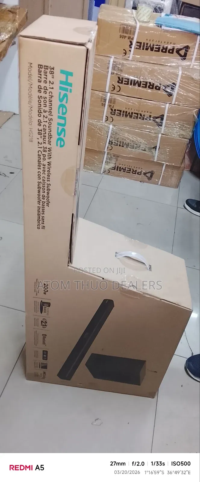 Hisense 38" 2.1 Channel Soundbar