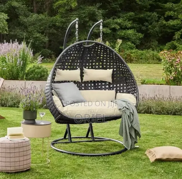 Home Chairs: 2-Seater Hanging Hammock Chair for Indoor Outdoor