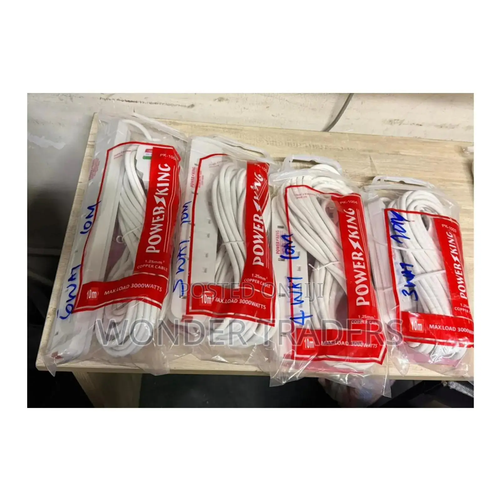 Powerking Extension Cord 10m 3way