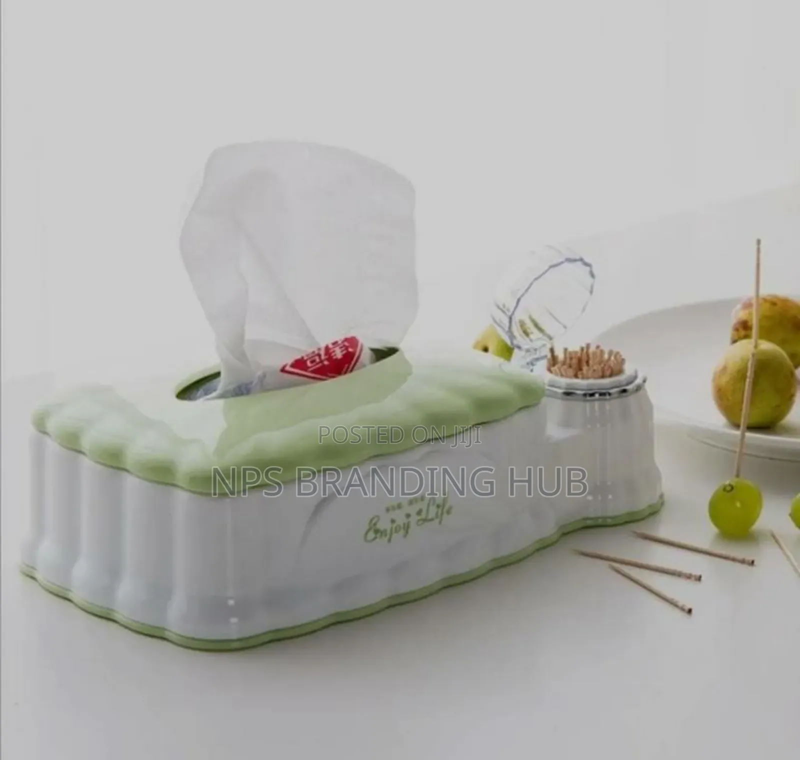 Serviette Holder With Toothpick Dispenser Ao