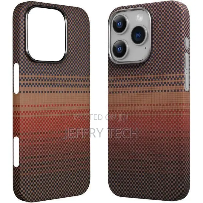 Apple iPhone 16 Pro Max Premium Dual-Tone Checkered Aramid Fiber Case