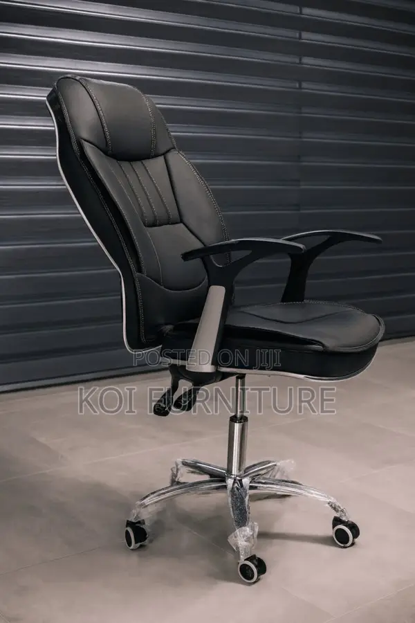 Office Chair; Leather Reclining Executive Office Chair