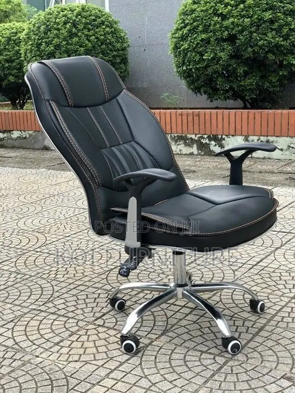 Office Chair; Leather Reclining Executive Office Chair