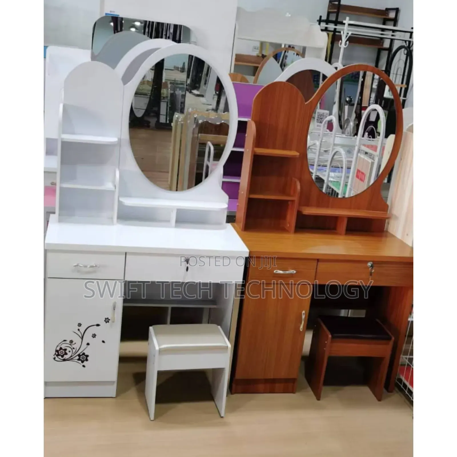 Dressing Table With Round Mirror Executive