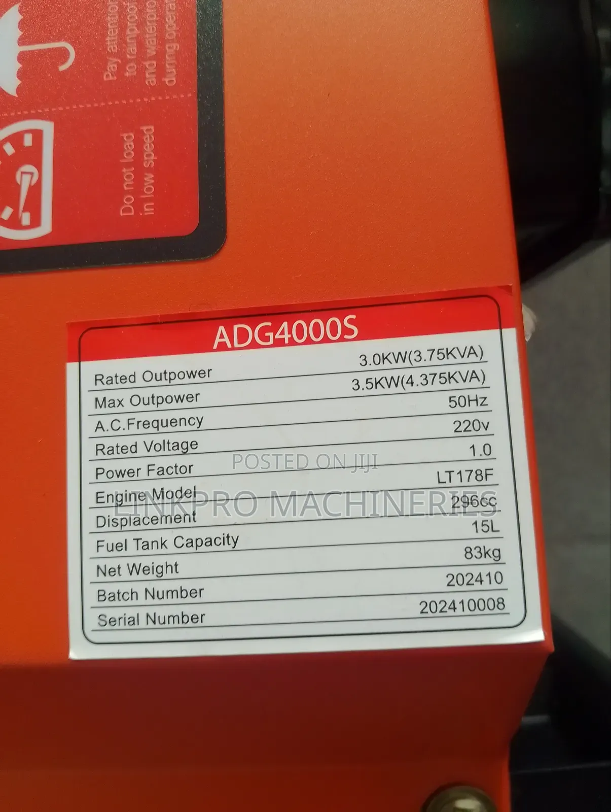Aico Adg4000s Diesel Generator -4kva