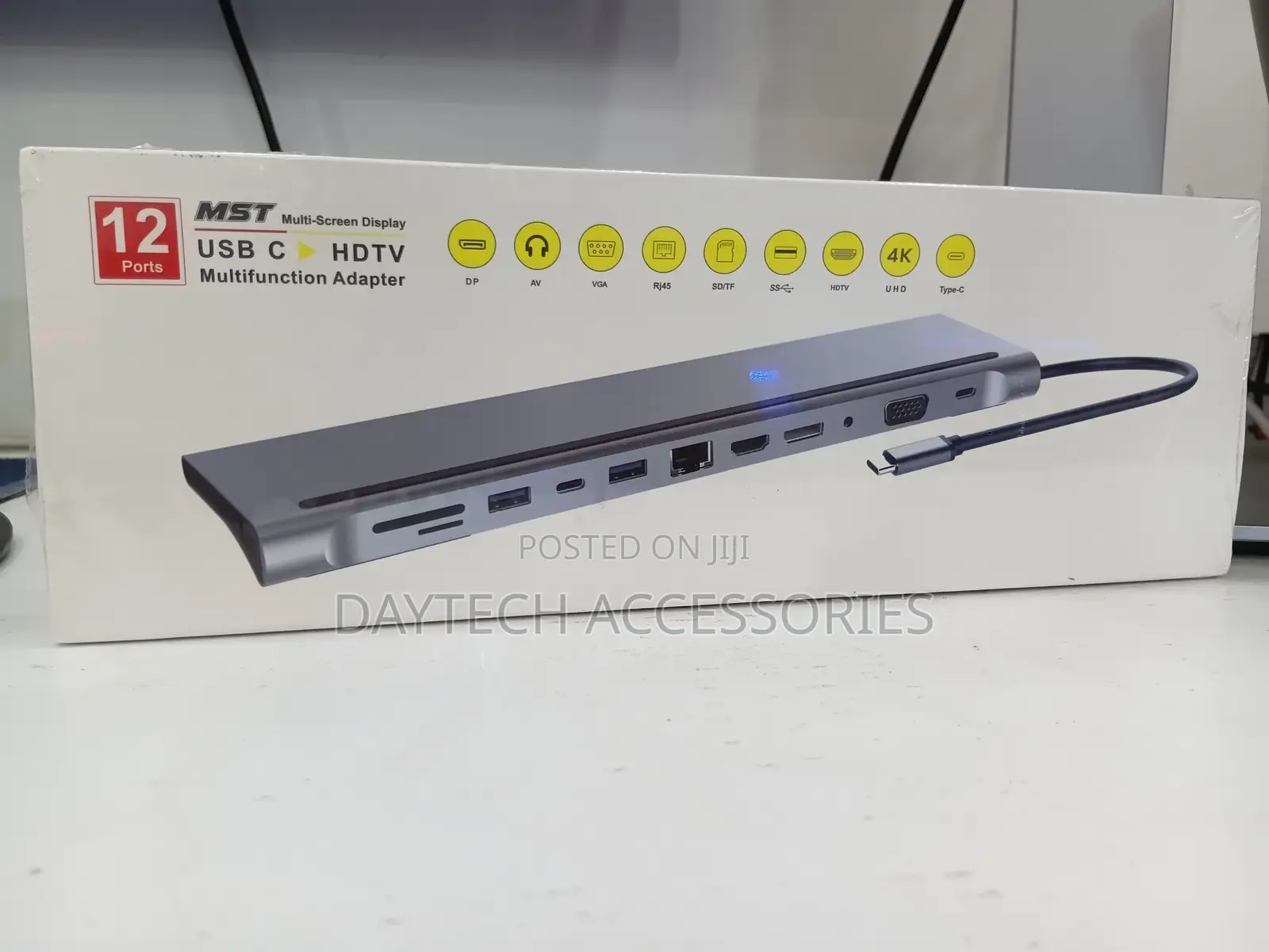 MST 12-in-1 Multi-Screen Usb-C Hub Docking Station Adapter