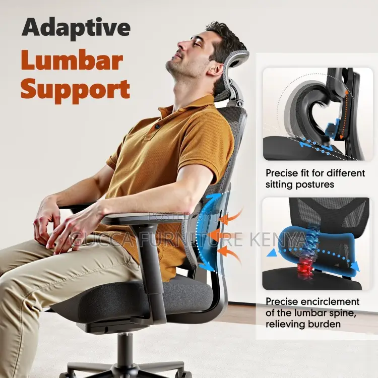 Executive Mesh Task Chair With Lumbar Support