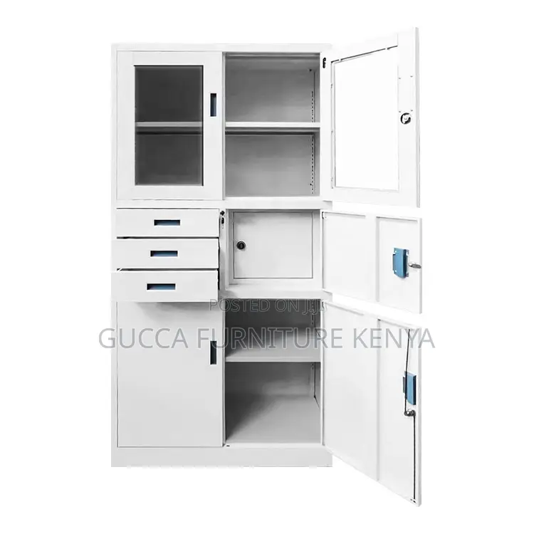 2-Door Metallic Document Cabinet With Safe Box