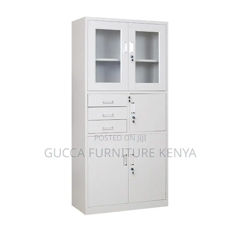 2-Door Metallic Document Cabinet With Safe Box