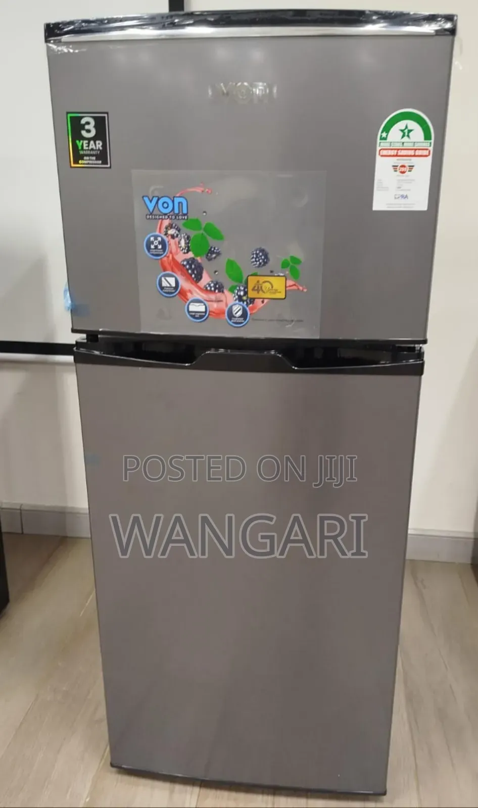 Pay on Delivery Von 175litres Double Door Fridge