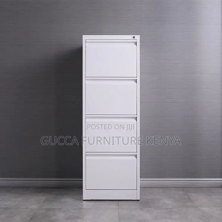4-Drawer Steel Workstation Filing Cabinet