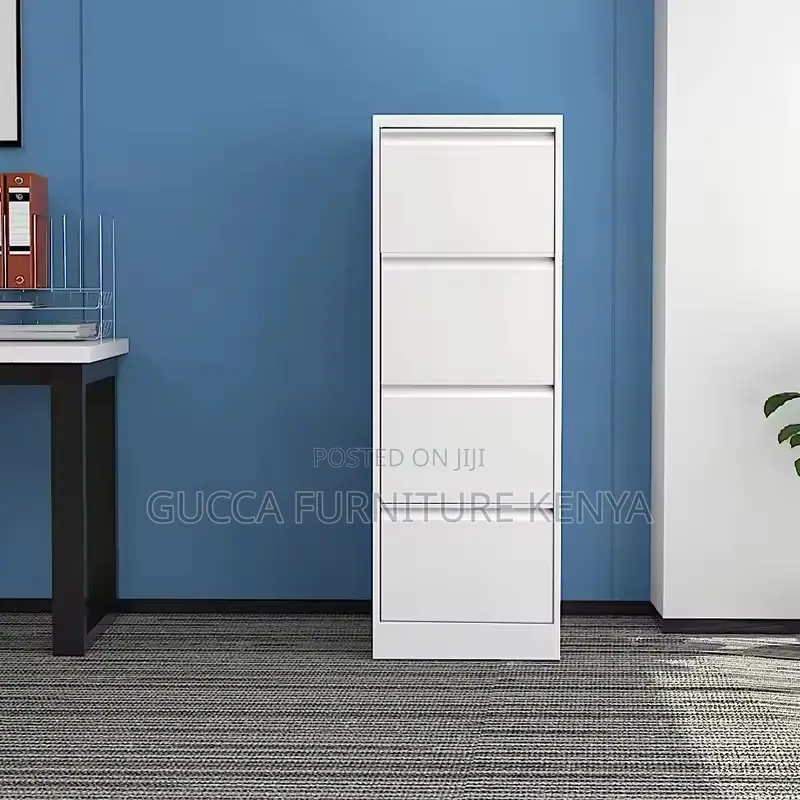 4-Drawer Steel Workstation Filing Cabinet
