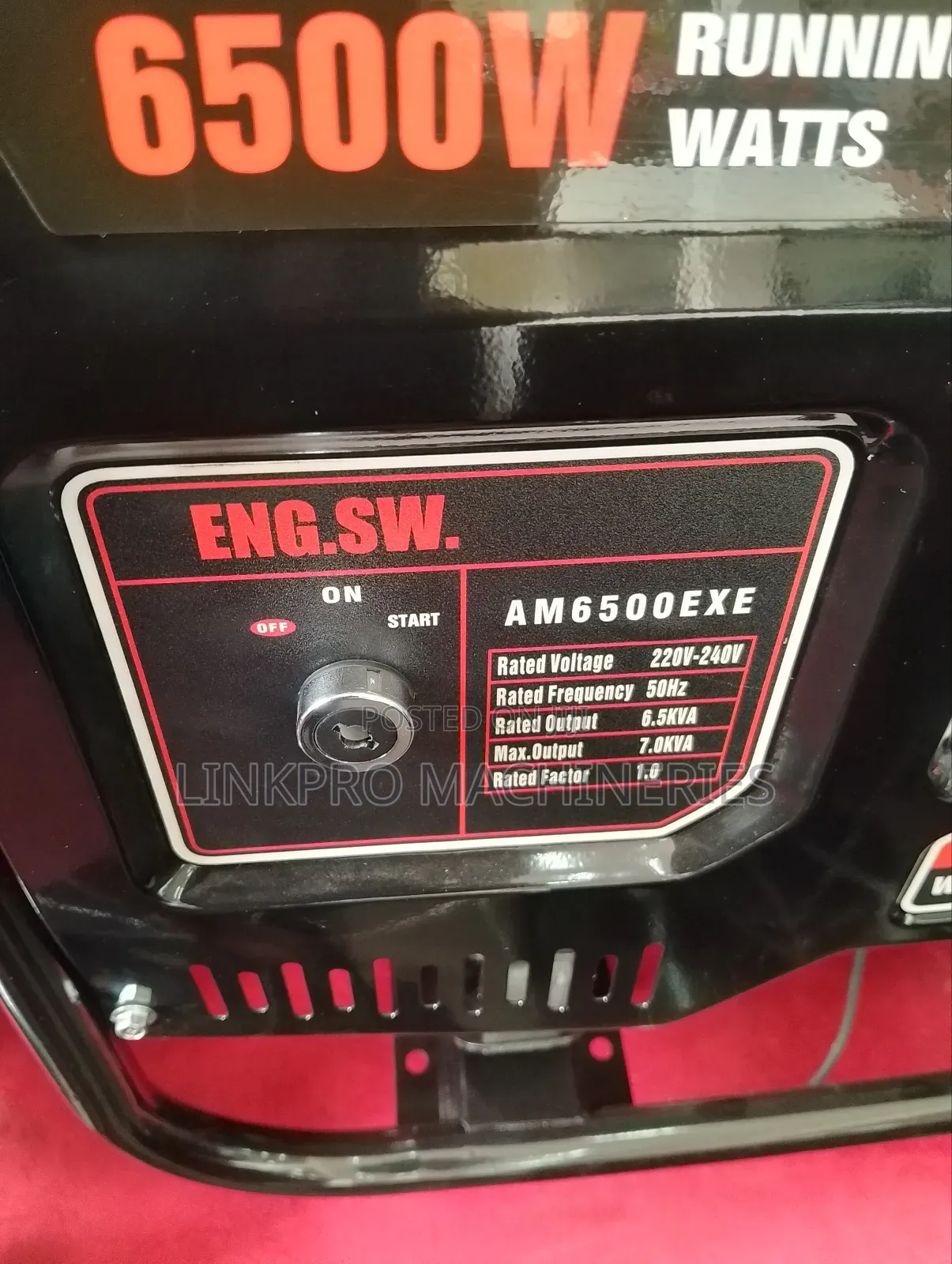 6500 Watts Astramillano Petrol Generator Keystart