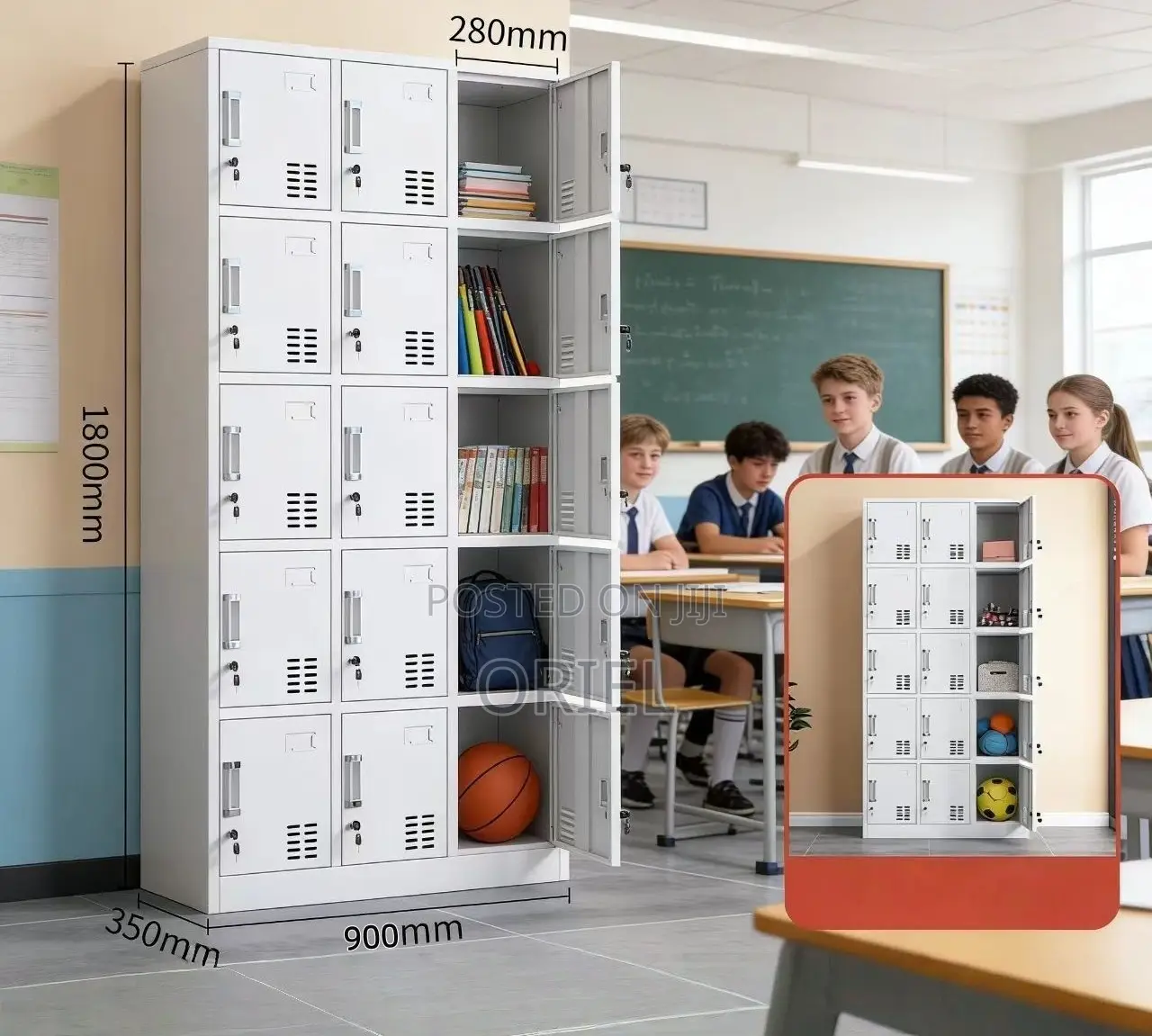 Office Cabinet : Office 15-Locker Cabinet