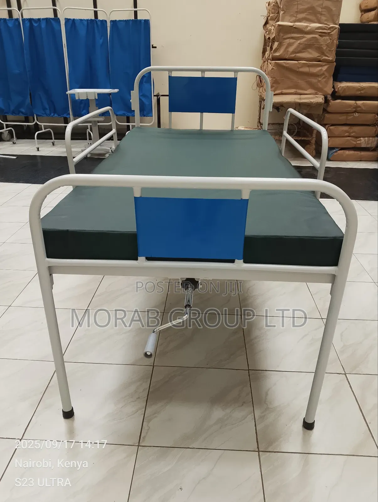Hospital Bed- Single Crank Locally Fabricated Without Mattress