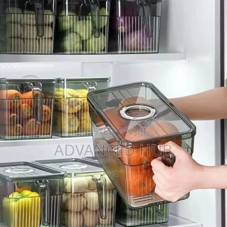 3l Acrylic Fridge Organizer With Handle