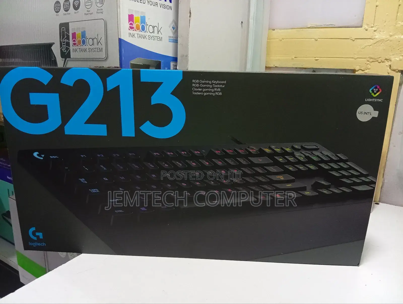 Logitech G213 RGB Backlit Gaming Keyboard