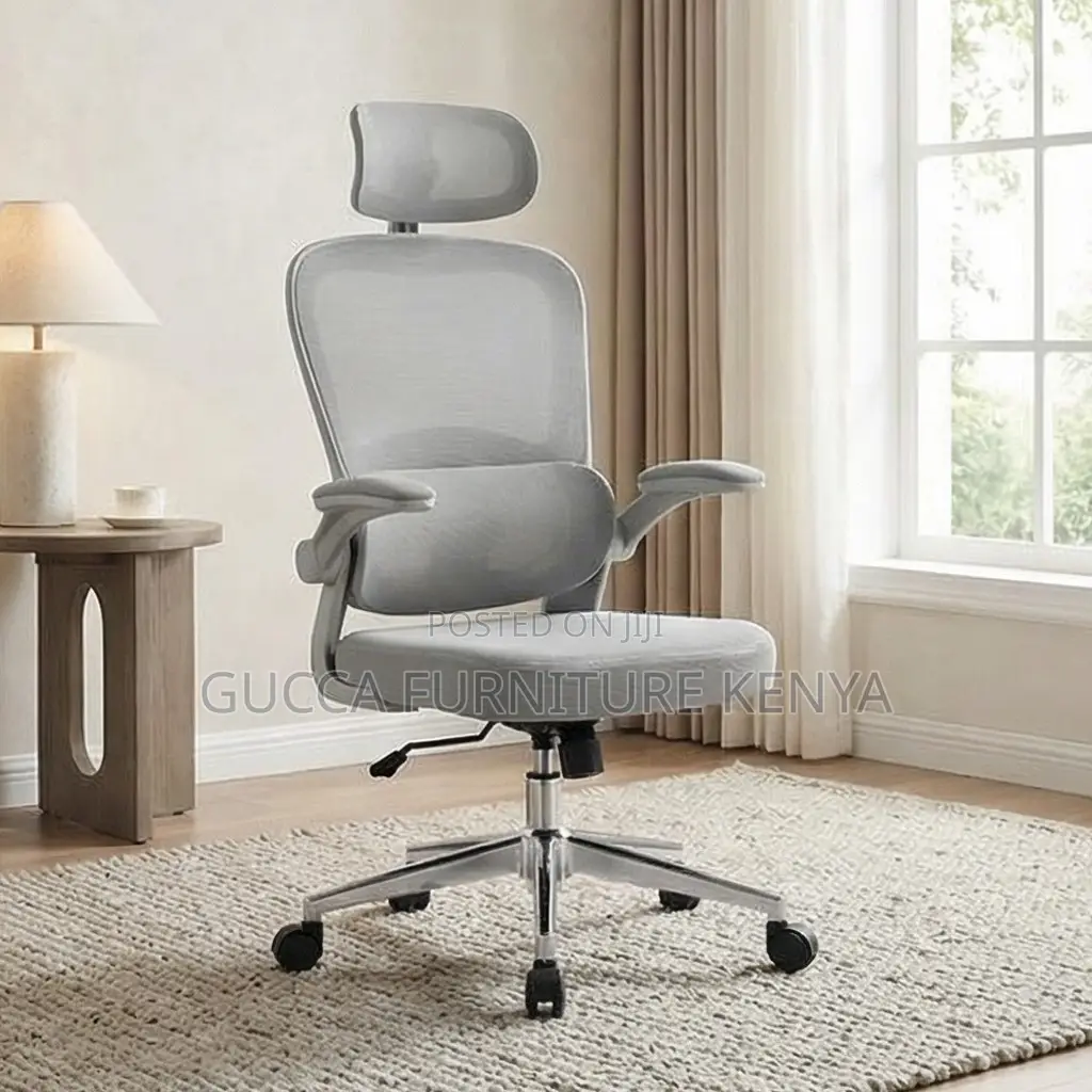 White Executive Ergonomic High-Back Chair
