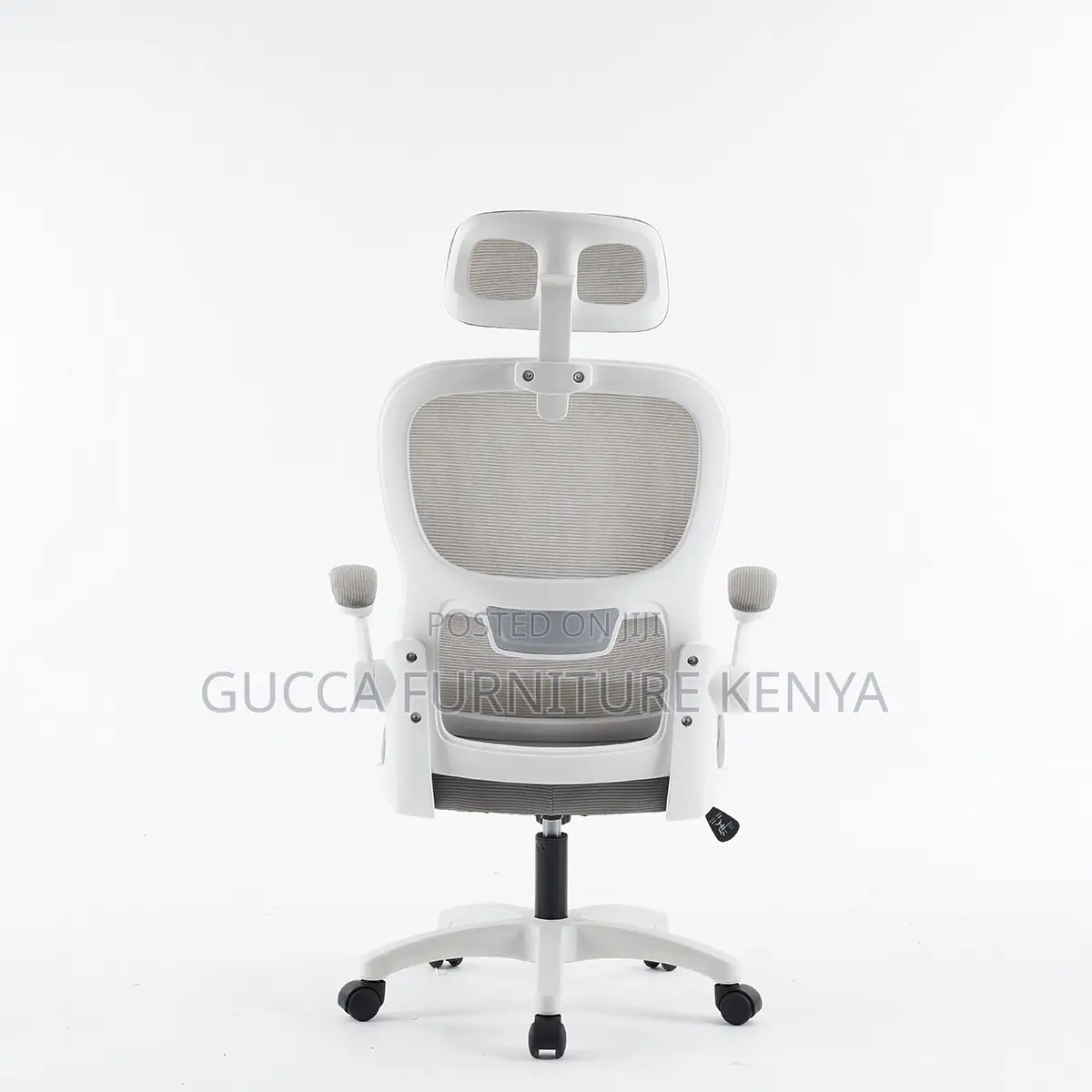 White Executive Ergonomic High-Back Chair