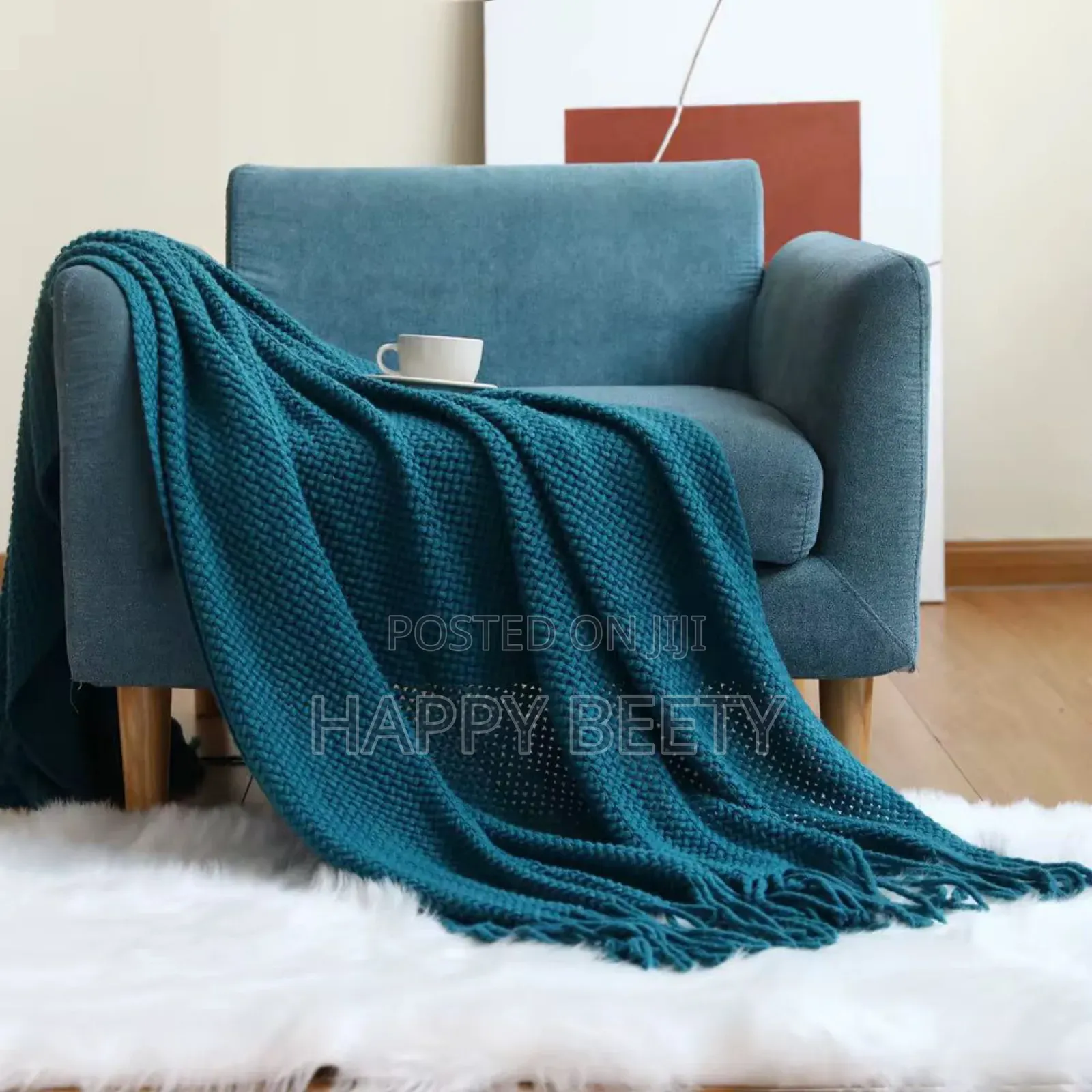 Soft Knitted Throw Blanket