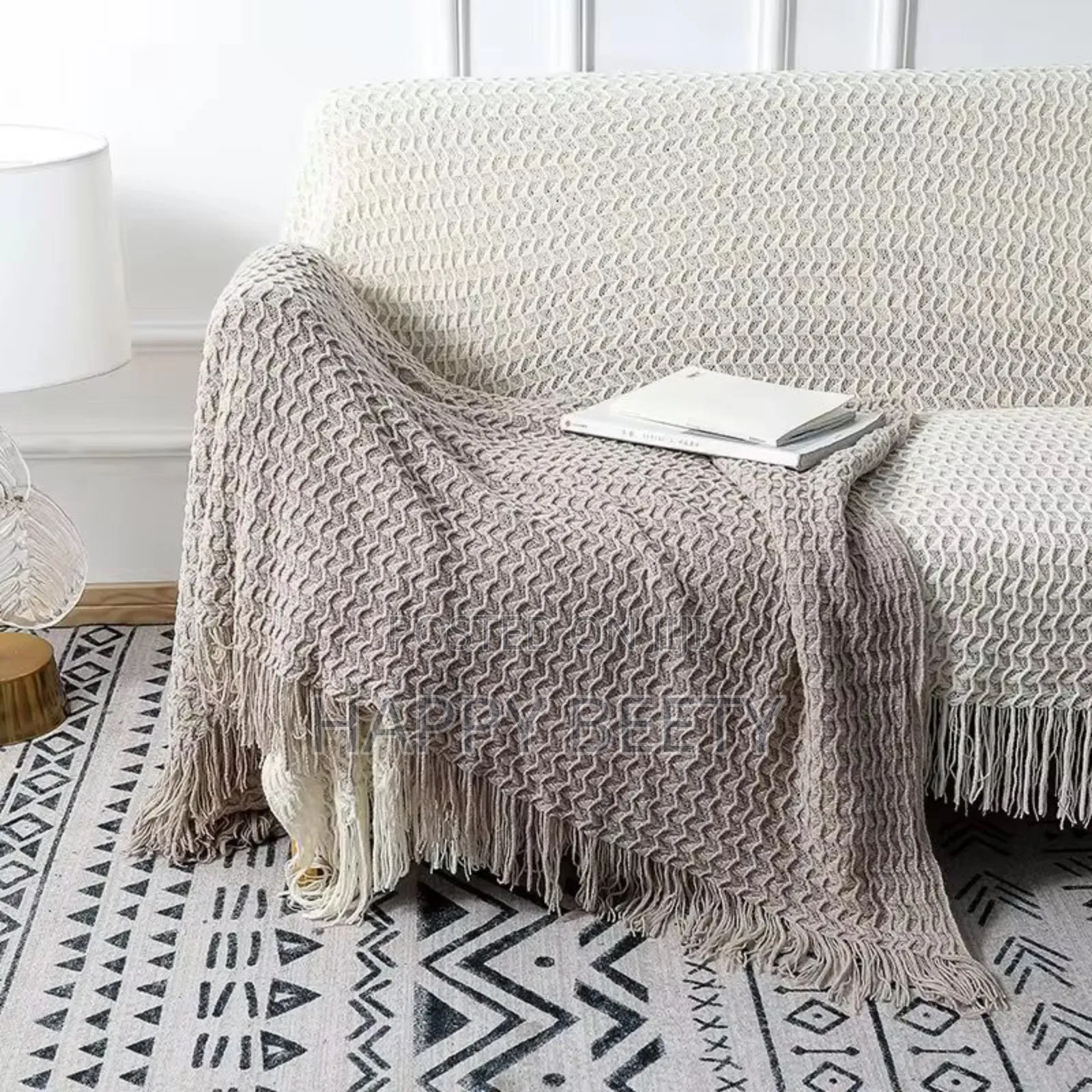 Soft Knitted Throw Blanket