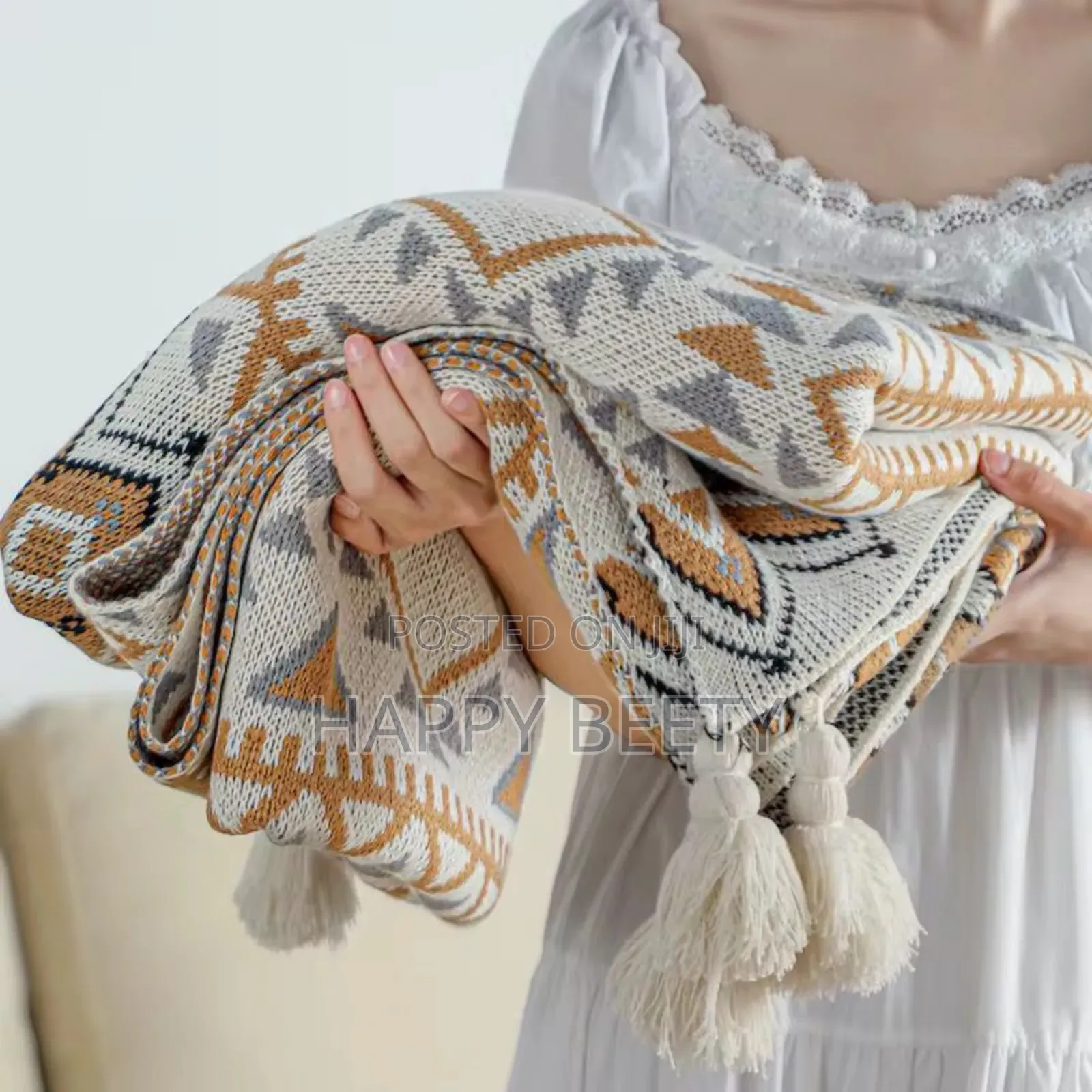 Soft Knitted Throw Blanket