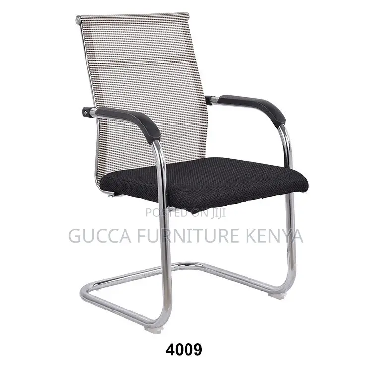 Mid-Back Mesh Guest Office Chair With Arms