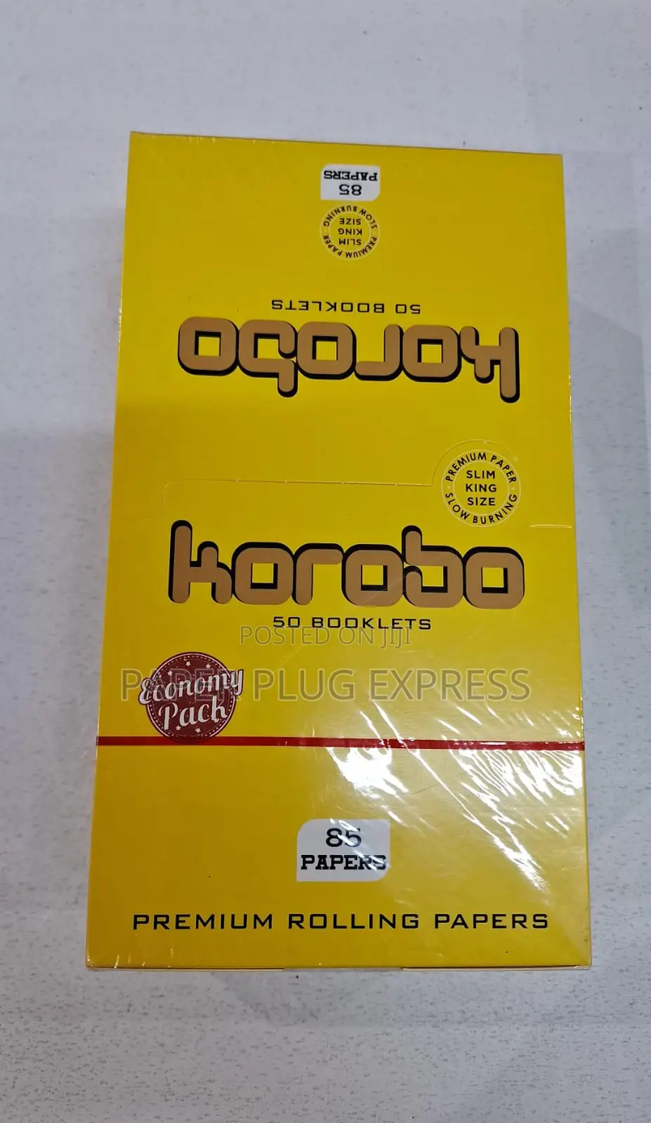 Korobo White Pure Hemp King Size Rolling Papers