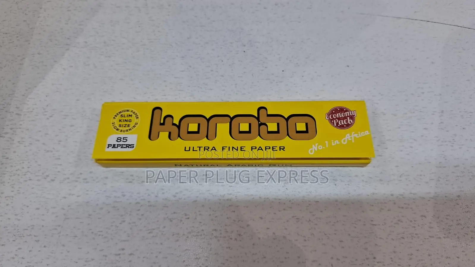 Korobo White Pure Hemp King Size Rolling Papers