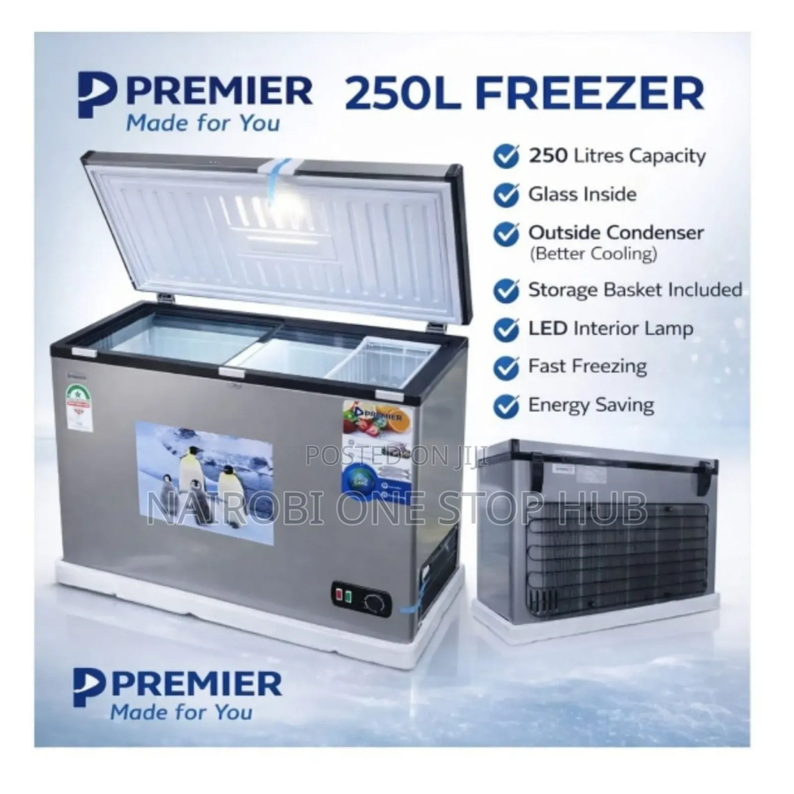 Premier 250l Chest Freezer – Spacious Reliable!