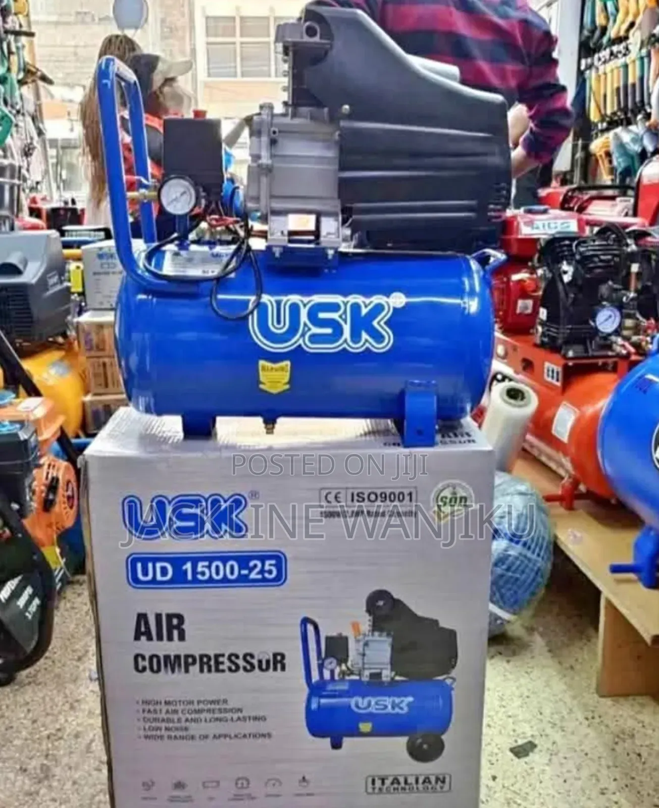 Heavy Duty 25l 1500w Direct Electric Air Compressor