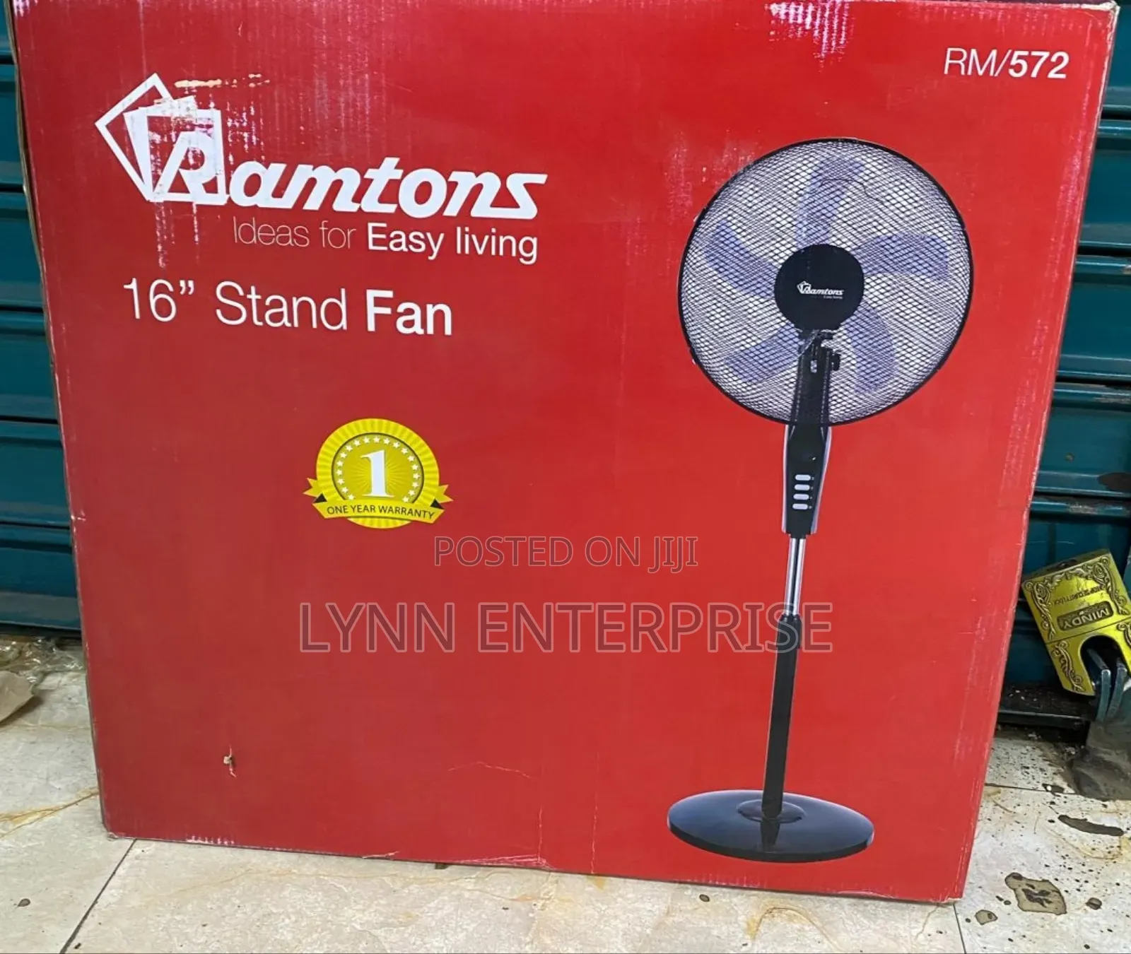 Ramtons Rm/572 - Black Econo Standing Fan -