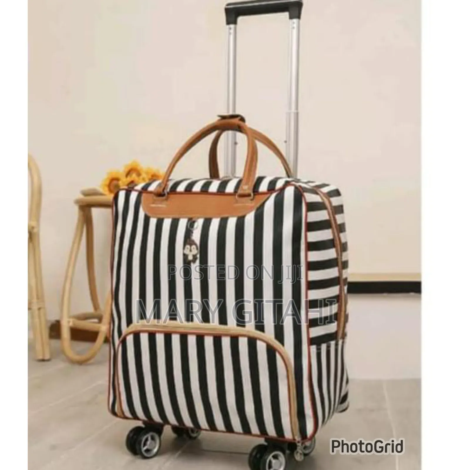 Portable Short Trip Travel Bag Universal Wheel Handheld Pu Waterproof