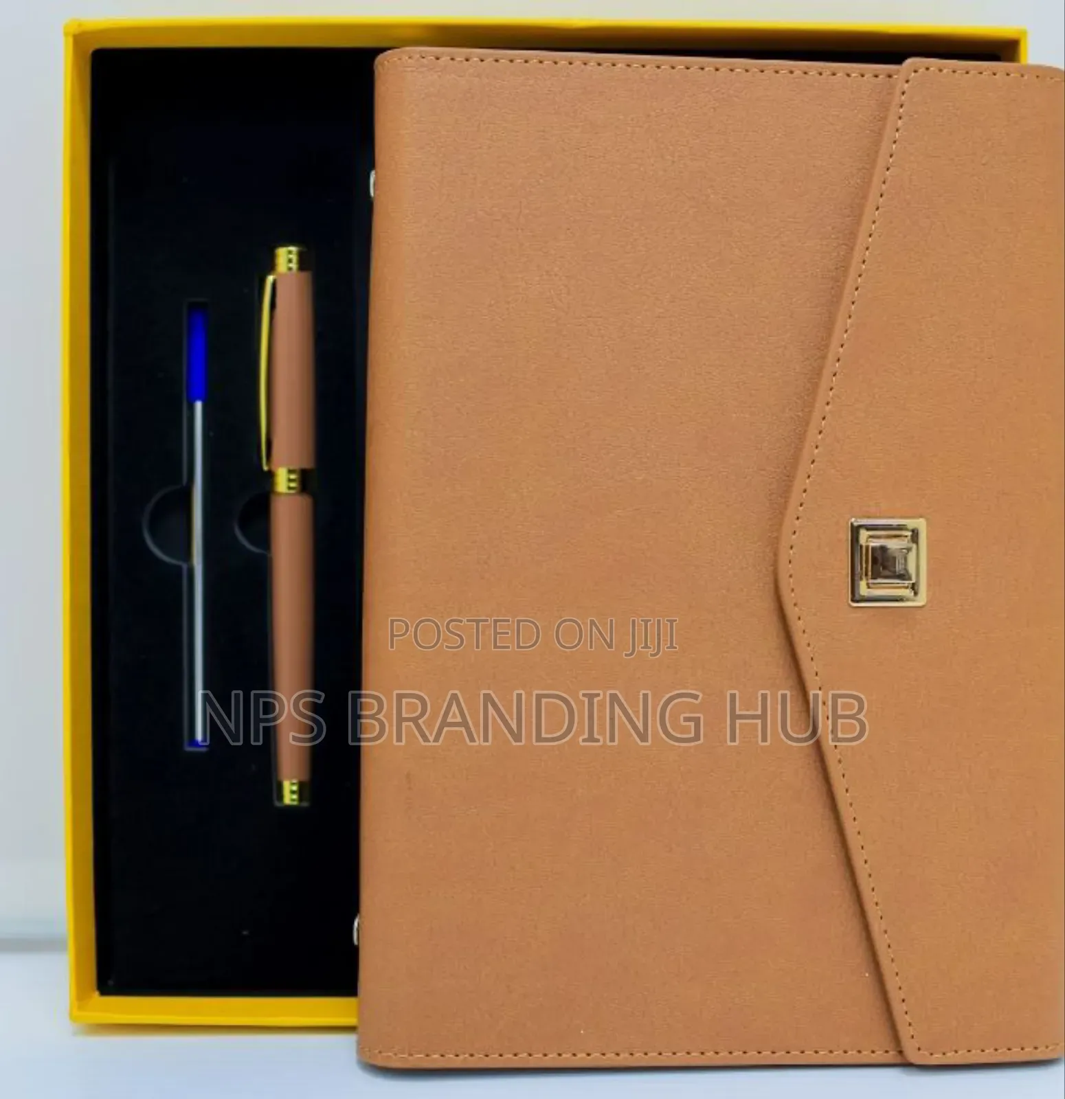 Executive Gift Set a Leather Notebook a Matching Pen.