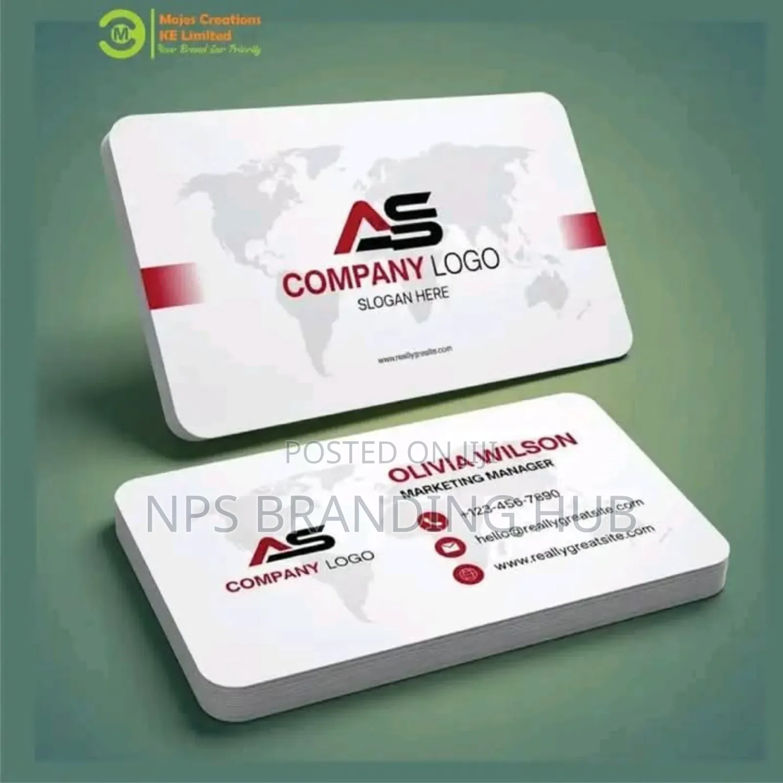 Professional Laminated Business Cards