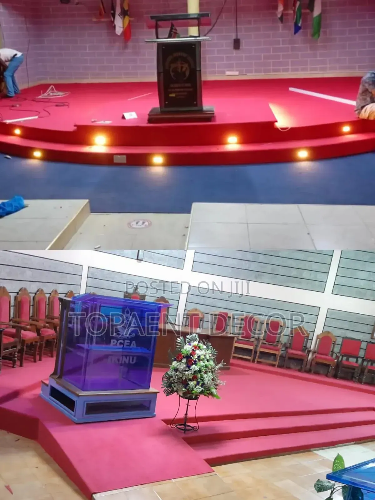 Elegant Executive Look 4m Wide Wall to Wall Floor Church Altar Carpets