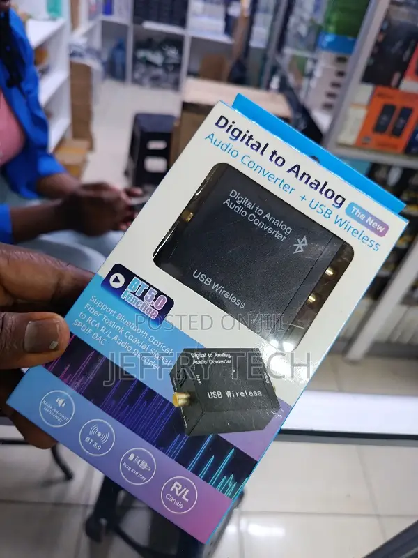 Digital to Analog Audio Converter With Bluetooth 5.0 Functionality.