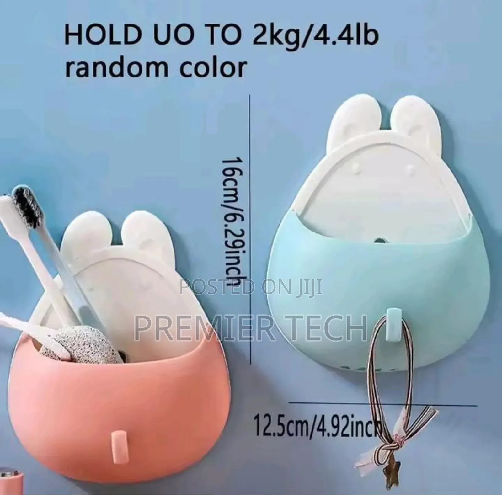 *Wall Mount Seamless Toothbrush Holder