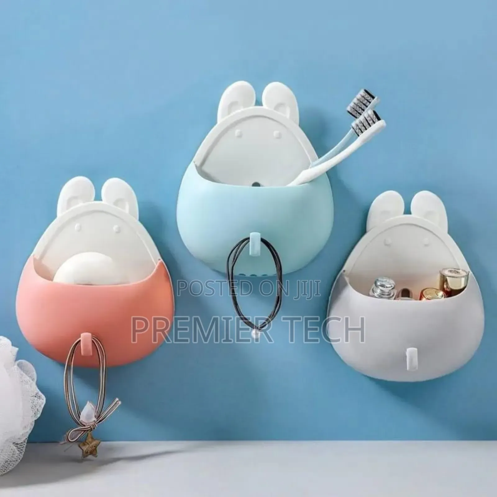 *Wall Mount Seamless Toothbrush Holder