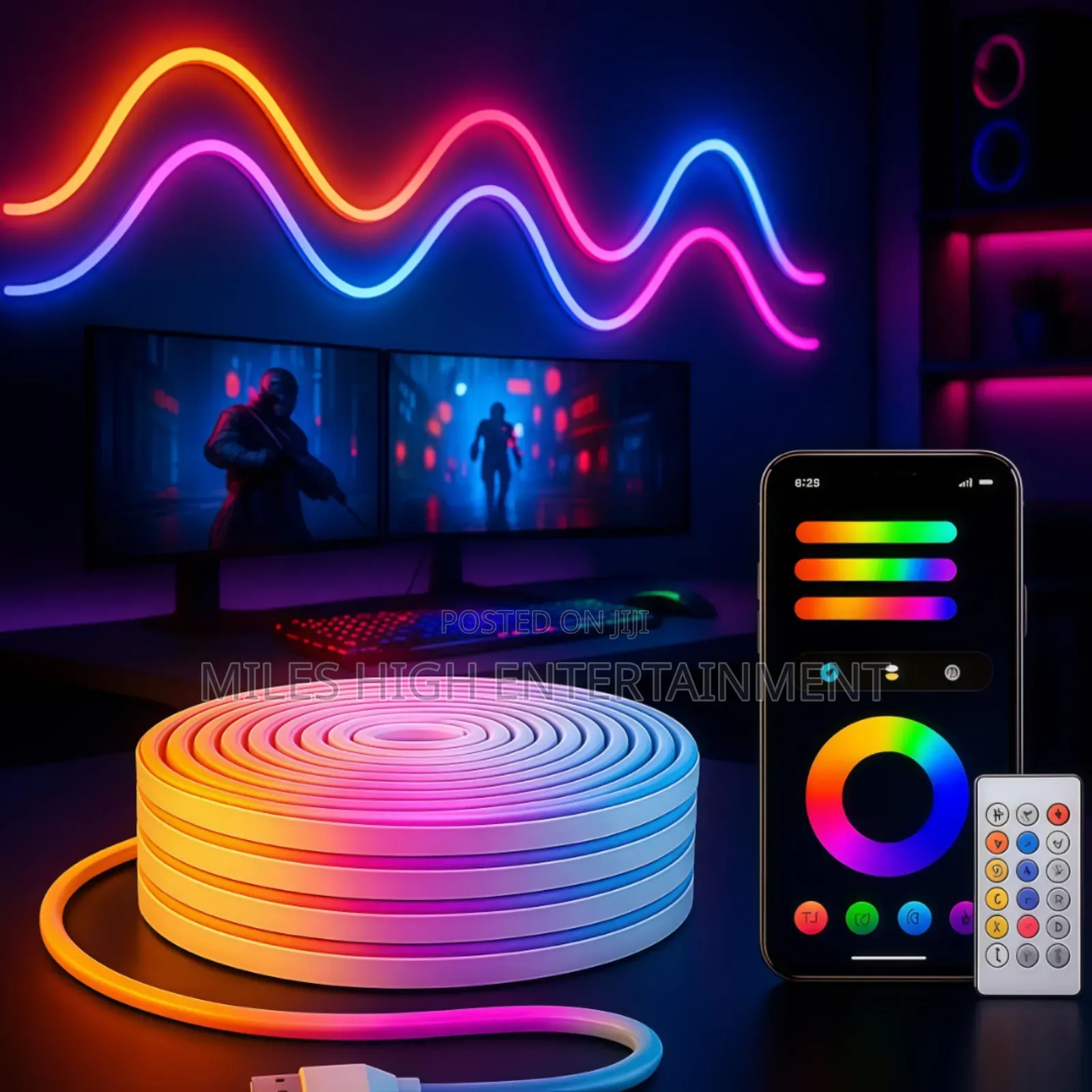 Gaming Setup Neon Strip